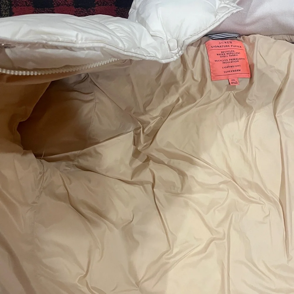Mens J Crew signature puffer coat